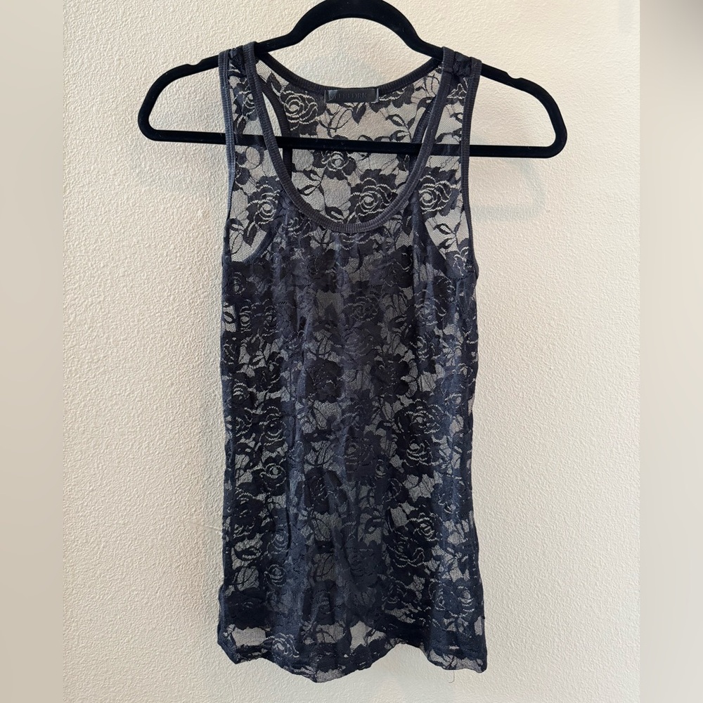 M. FREDERIC Black Lace Camisole - Small (2)
